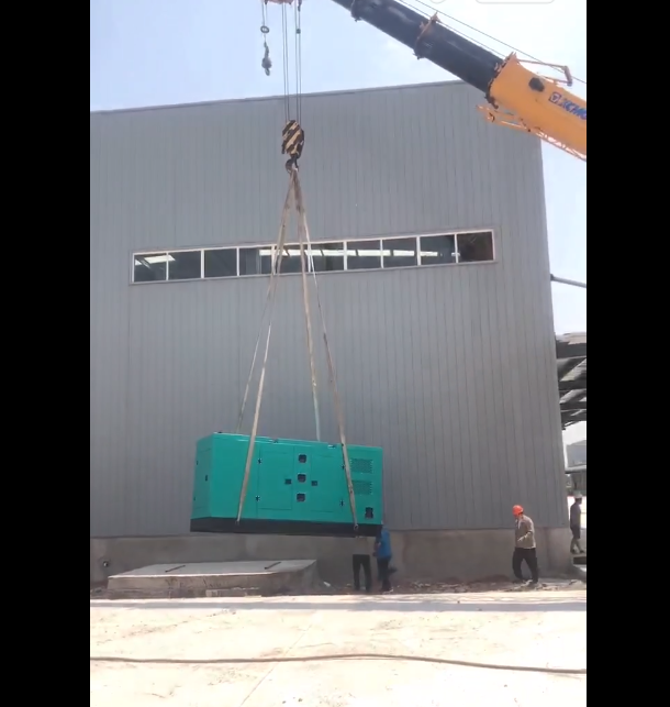 洛阳市工业园内某大型物流园250KW玉柴静音箱型发电机组安装调试验收交付成功